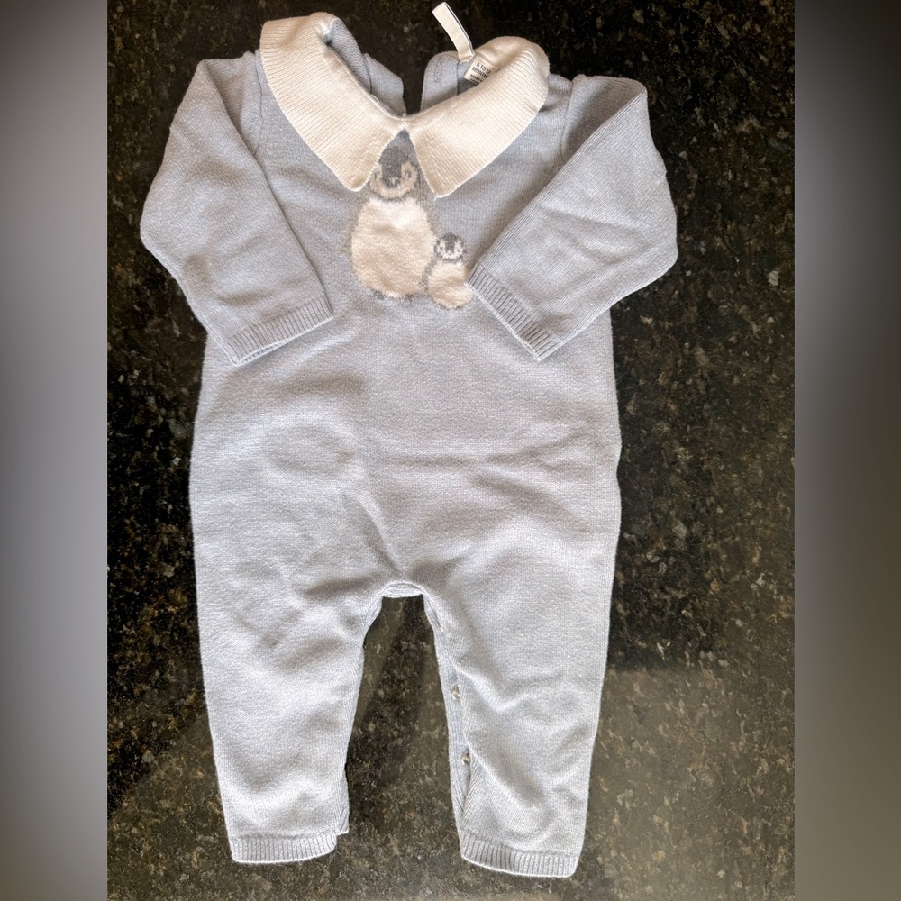 Janie and Jack knit romper 6-12 months